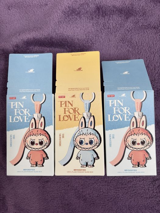 Labubu PIN FOR LOVE від бренду POP MART, брелок лабубу, оригінал