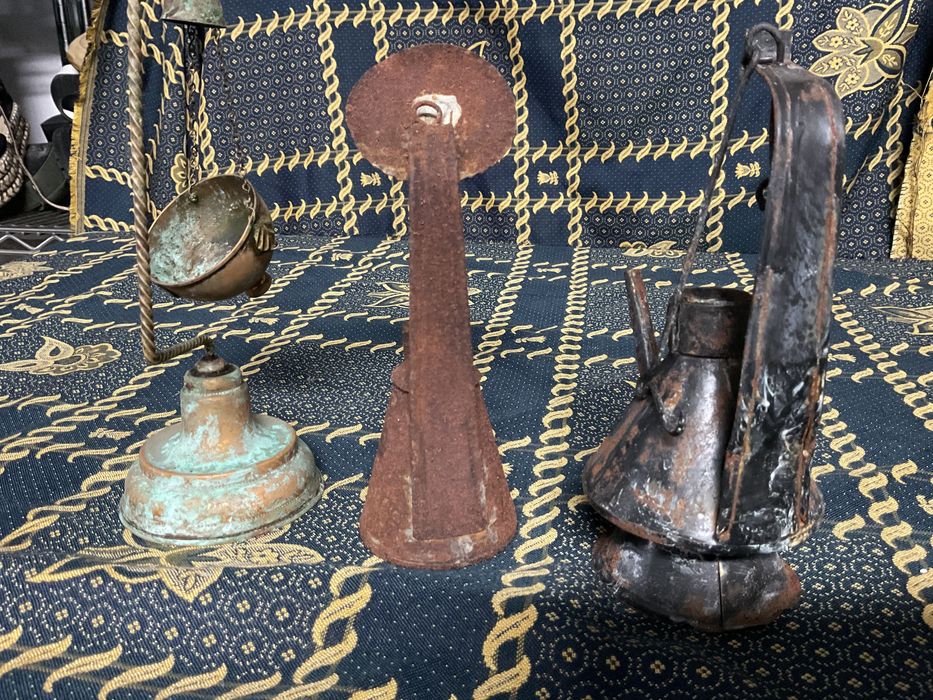 Conjunto de 3 Candeias antigas