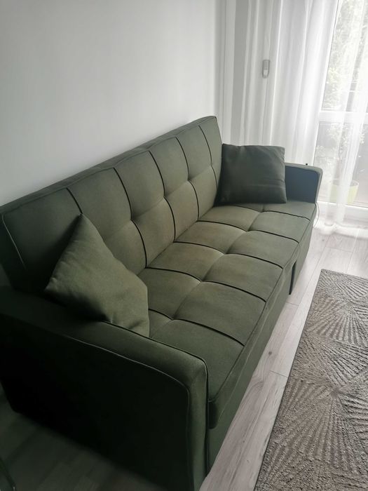 Kanapa, sofa regulowana, zielona