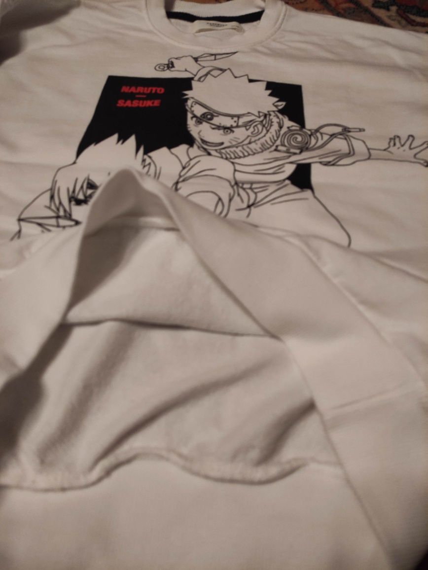 Bluza chłopięca Reserved r. 134 Naruto biala