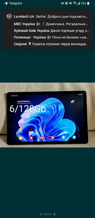 Superamoled 10.4" Samsung Tab S6 6/128 Gb LTE 4G інтернет