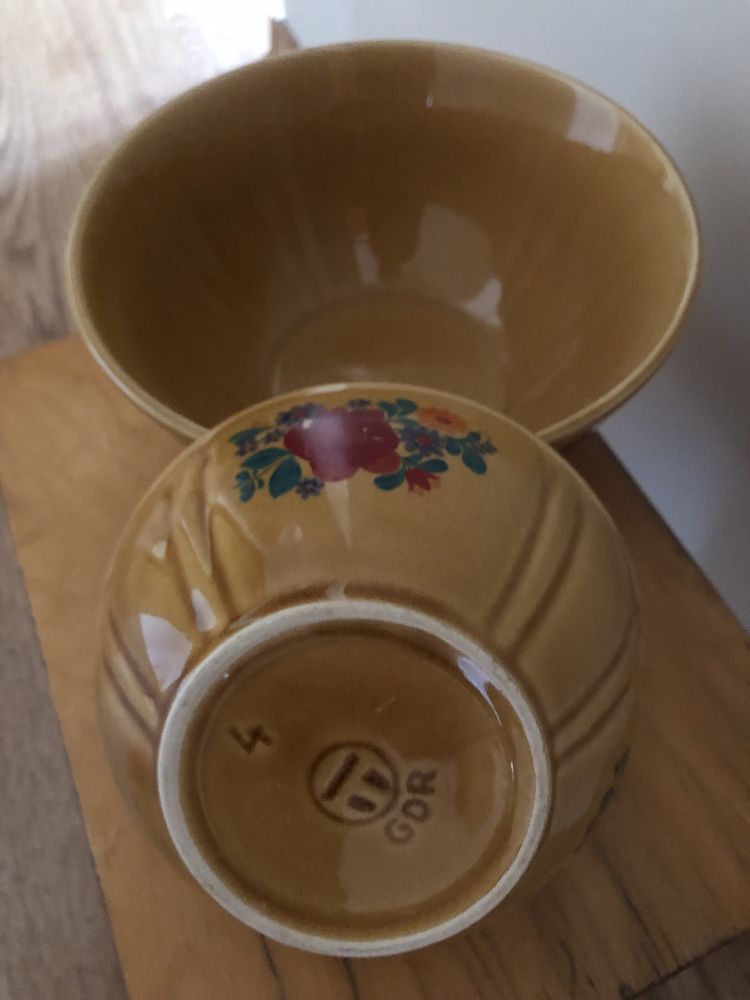 Miski 2 sztuki ceramiczne vintage
