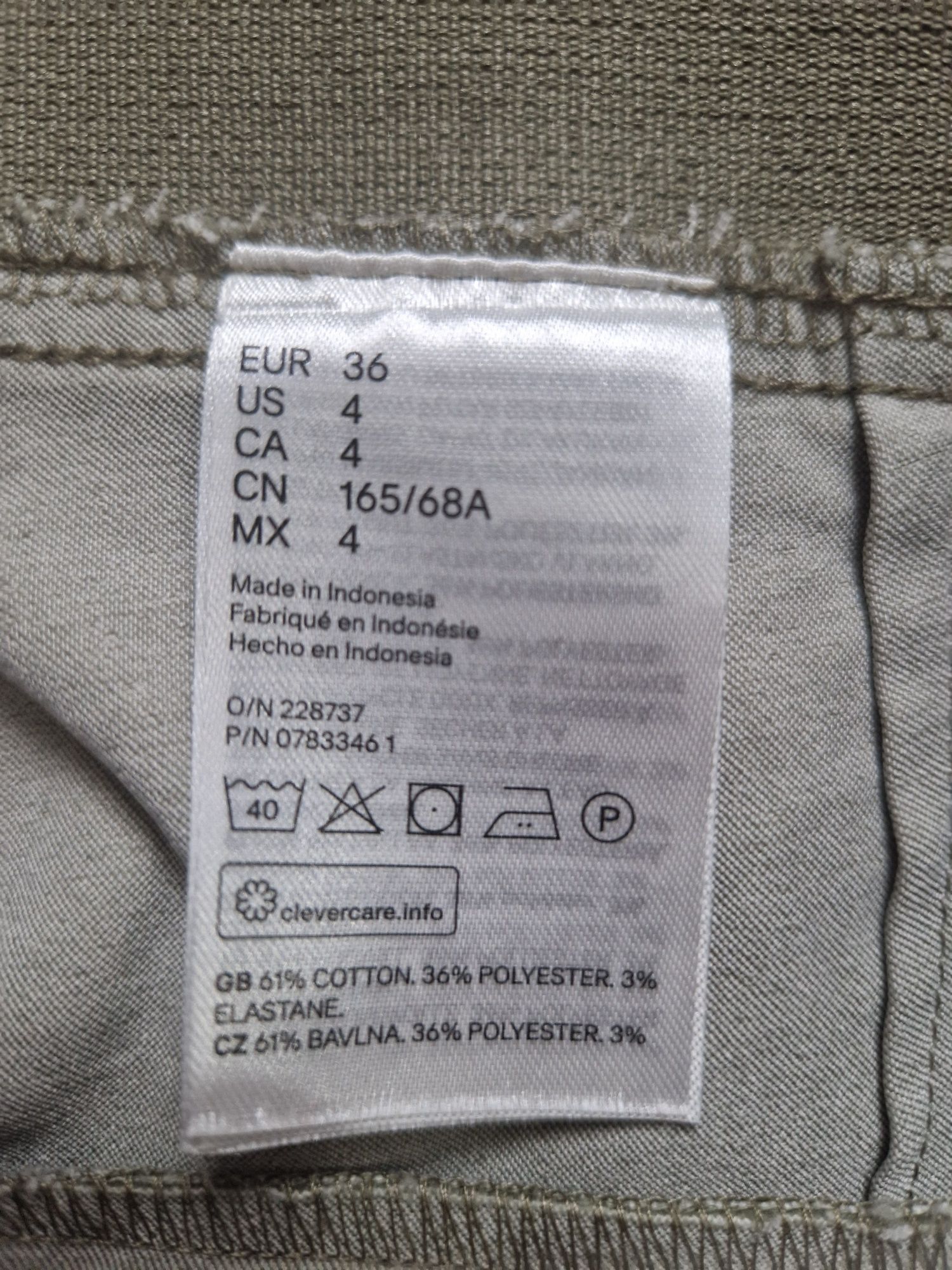 S 36 H&M spodnie długie
S 36
