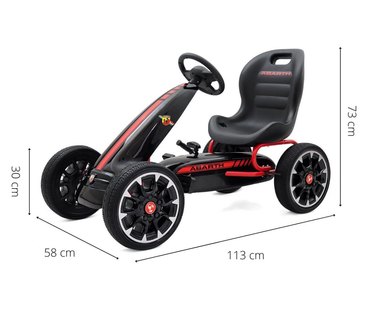 Gokart Na Pedały Abarth Black