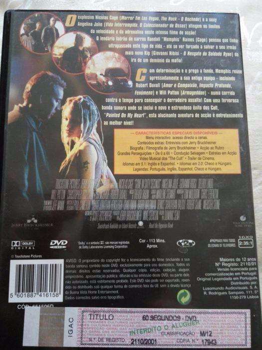 DVD original do filme "60 Segundo"