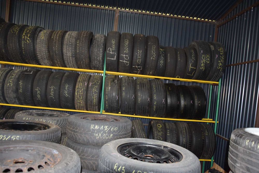 Używane opony zimowe/letnie, felgi stalowe/aluminowe, koła - różne R