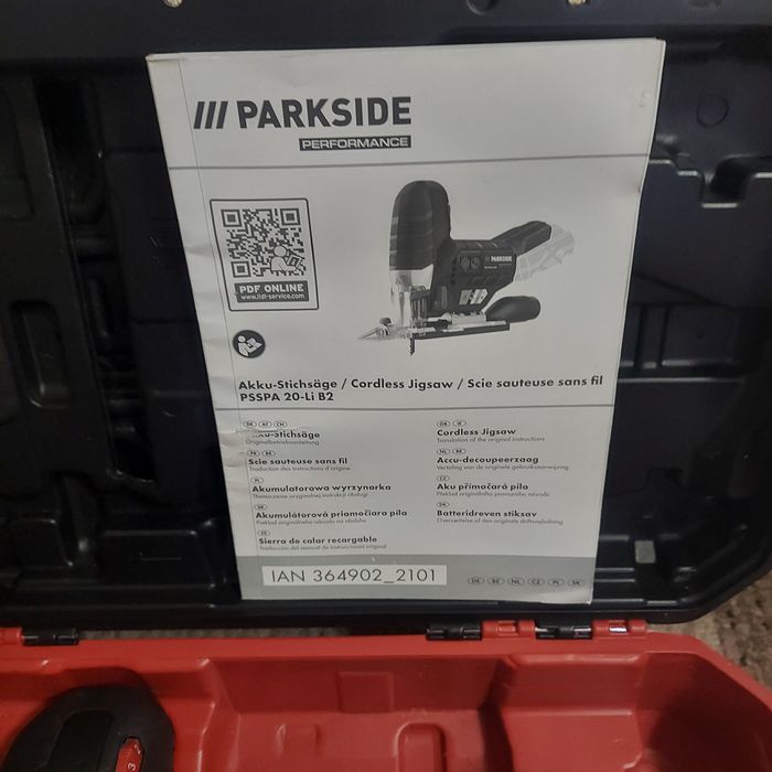 Акумуляторний лобзик PARKSIDE PERFORMANCE PSSPA 20-Li B2