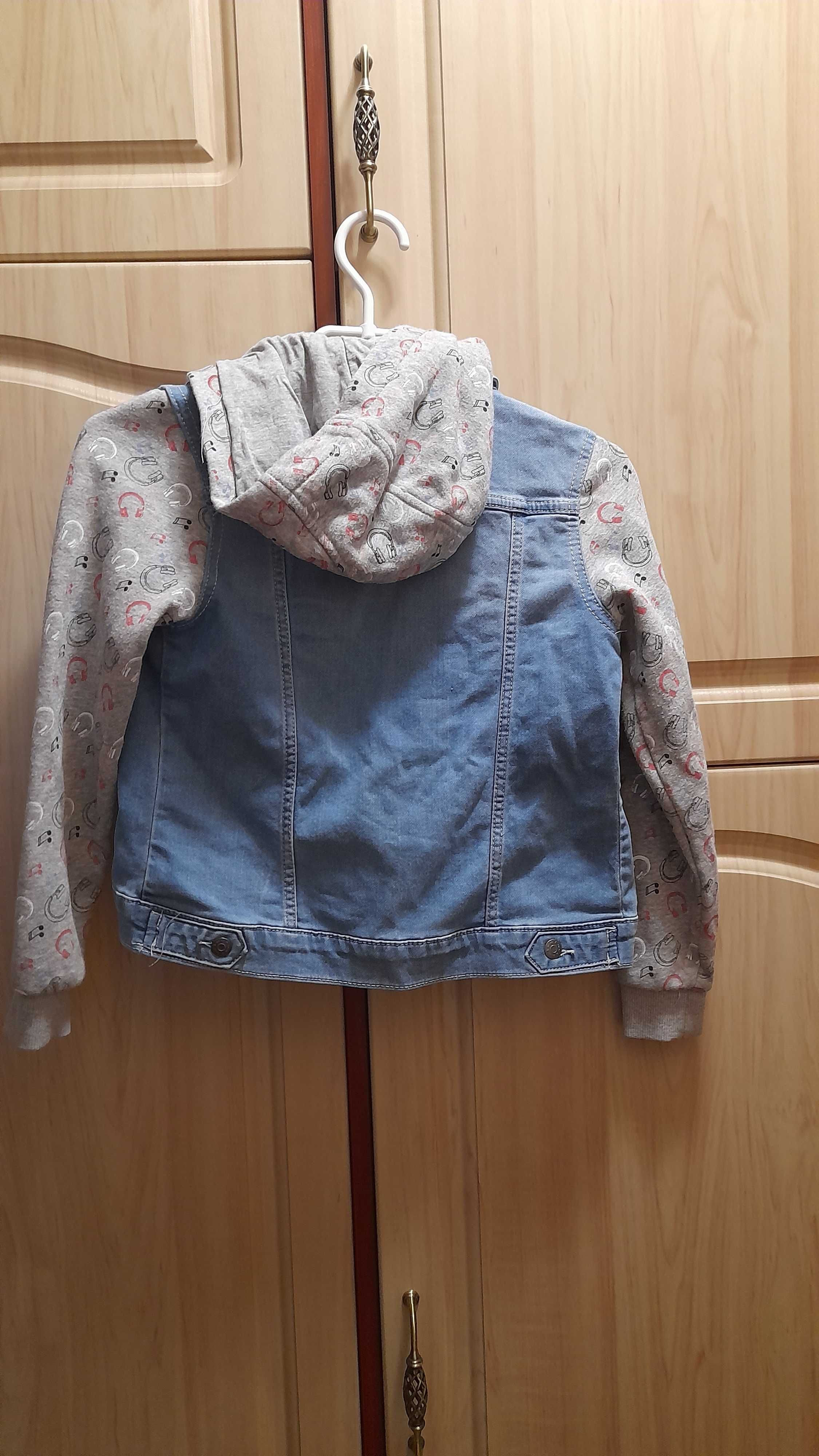 Джинсовая куртка, курточка на девочку 9-10 лет, 134-140