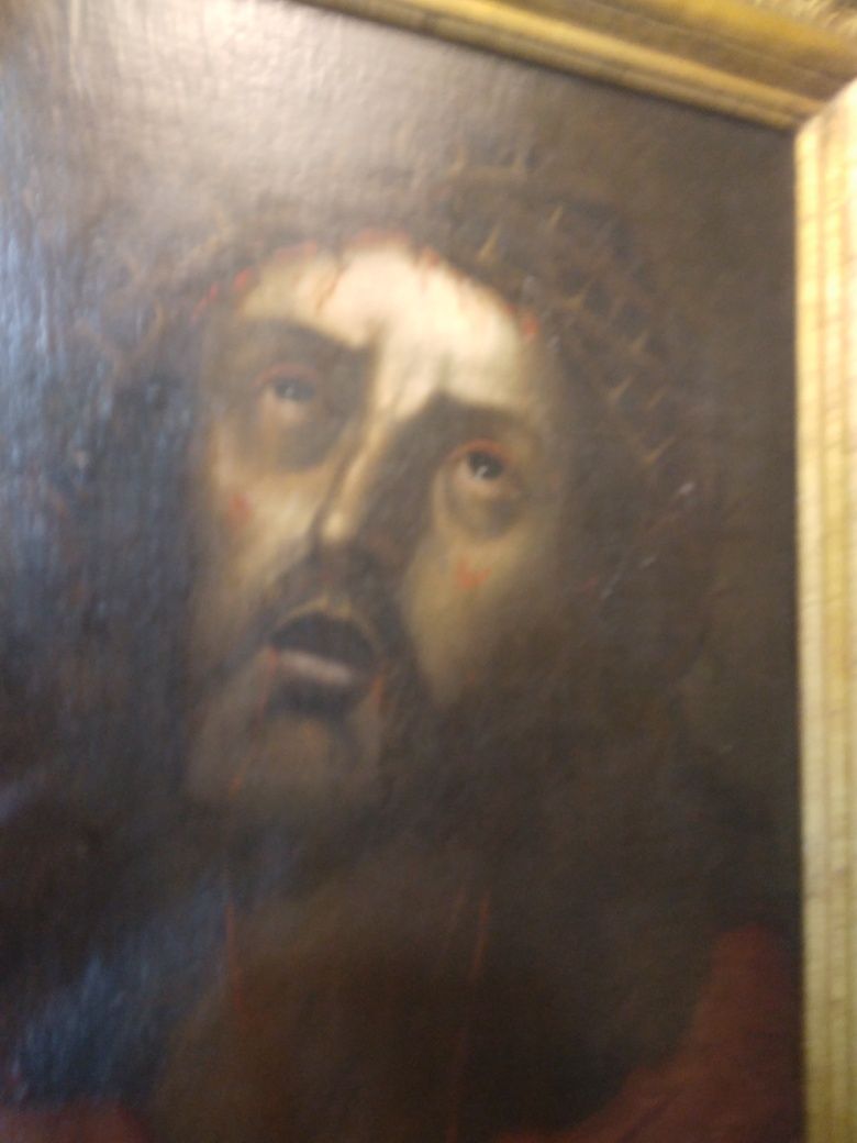 Pintura o cristo  ,óleo sobre  tela secxviii