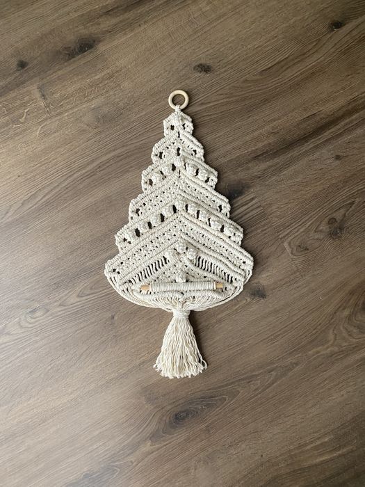 Панно ялинка макрамме декор новорічна прикраса ПАКУВАННЯ В ПОДАРУНОК