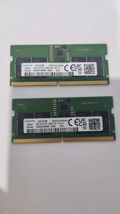 samsung ddr 5 sodimm 16gb 4800 (2 планки по 8gb)