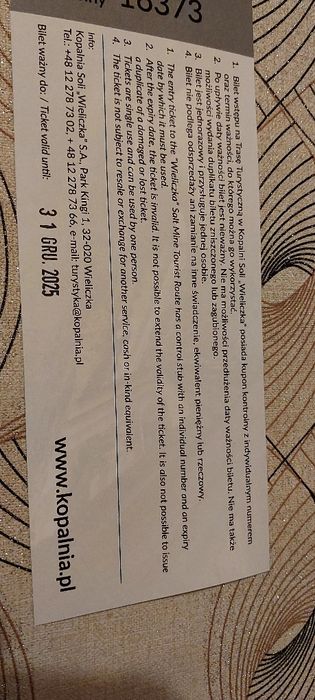 Kopalnia Wieliczka bilety