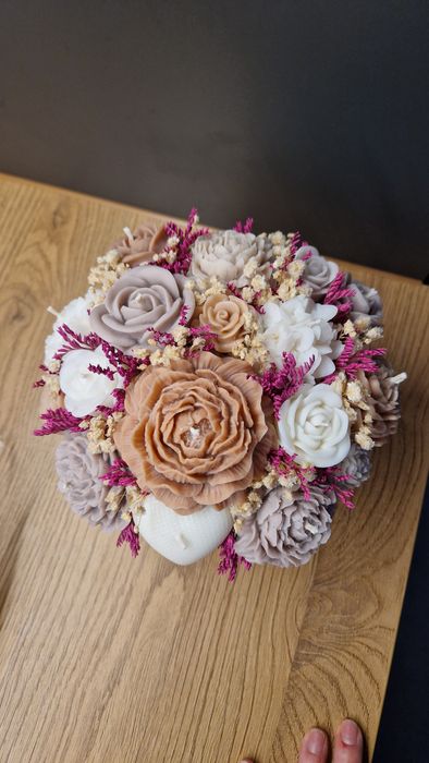 Flower box świece sojowe L