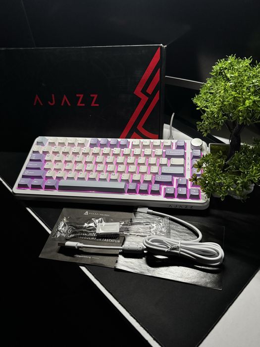 •Клавіатура Ajazz AK 820 Max Purple/ Magnetic Switch•