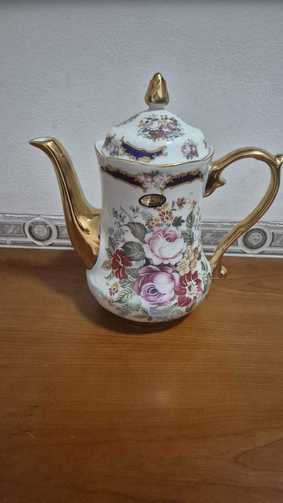 Bule grande e prato original (Limoges)