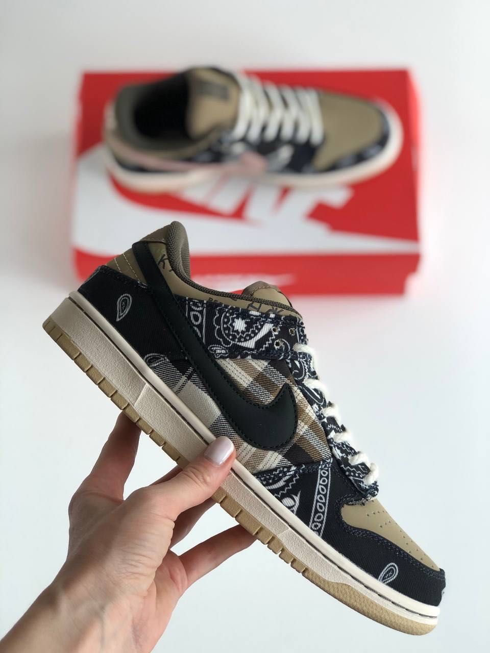 Мужские кроссовки Nike Air SB Dunk x Travis Scott. Размеры 40-45