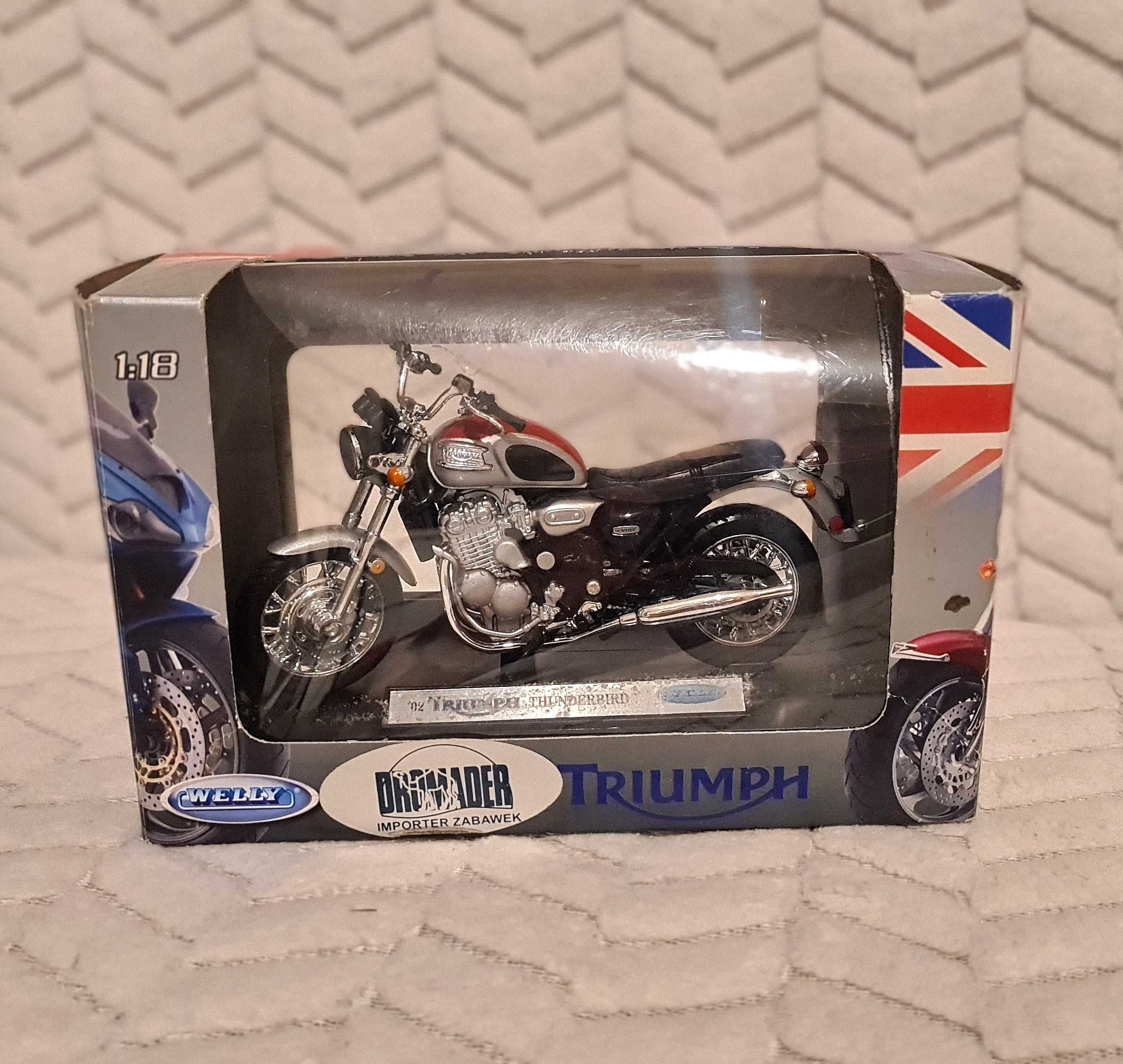 Model Welly 1:18 Triumph Thunderbird Nowy oryginał