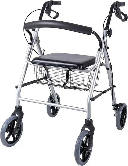 Мобільні ходунки: До 110 кг, з сидінням для відпочинку