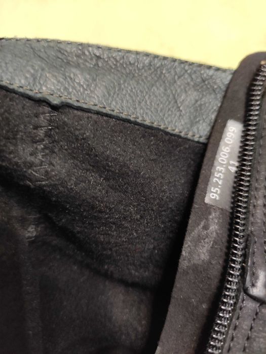 Ботинки шкіряні жіночі на широкому каблуці тракторна підошва р.41/27см