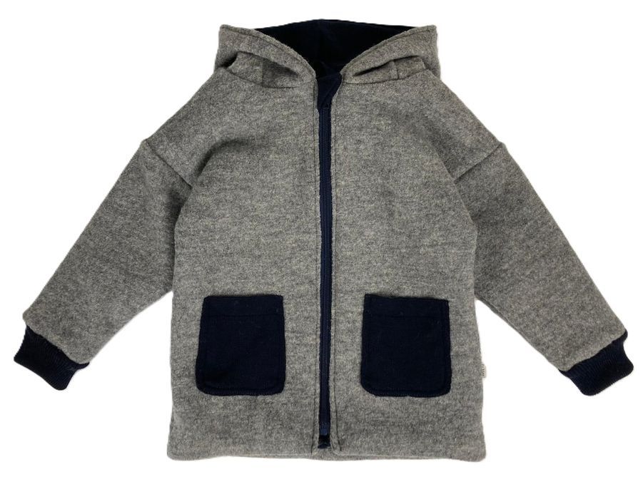 Kurtka 98 cm wełniana ciepła 100% wełna parzona merino