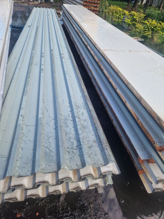 Płyta warstwowa dachowa 6 cm piana  szara