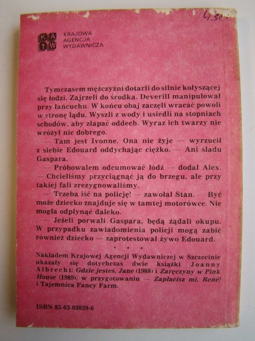 Joanna Albrecht: Chwyt Skorpiona + Zaręczyny w Pink House