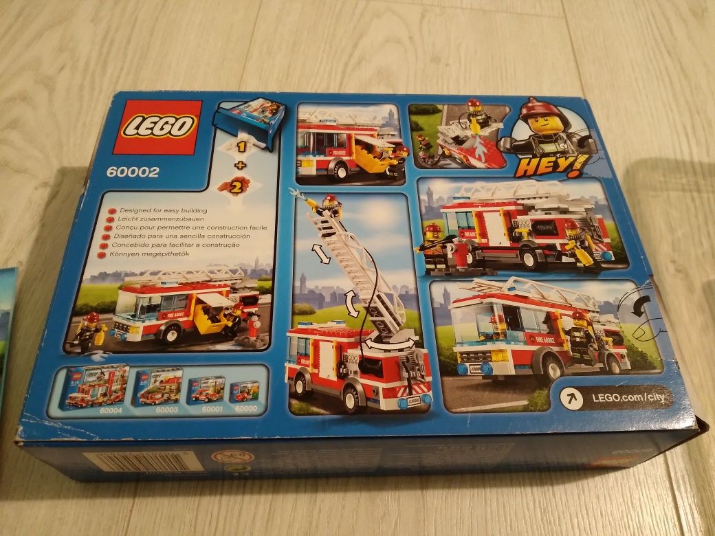 Klocki lego 60002 wóz strażacki unikat w 100 % kompletny instrukcja