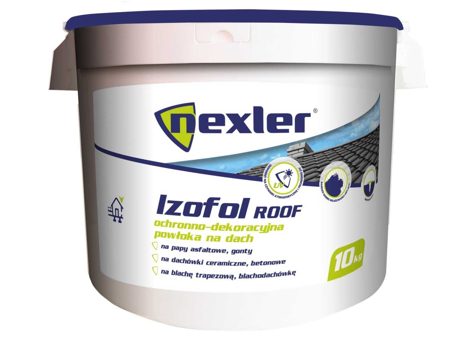 Защитно-декоративное покрытие для кровли NEXLER IZOFOL ROOF, 10 кг