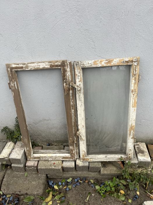 Drewniana rama okienna prowansalski rustykalny DIY vintage home