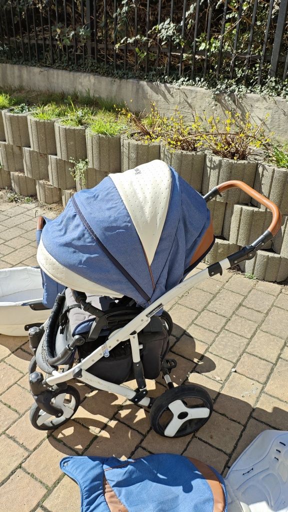 Wózek coletto 2w1 plus fotelik cybex z bazą ISOFIX