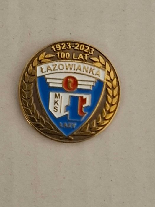 Odznaka klubowa Łazowianka Łazy - 100 lat