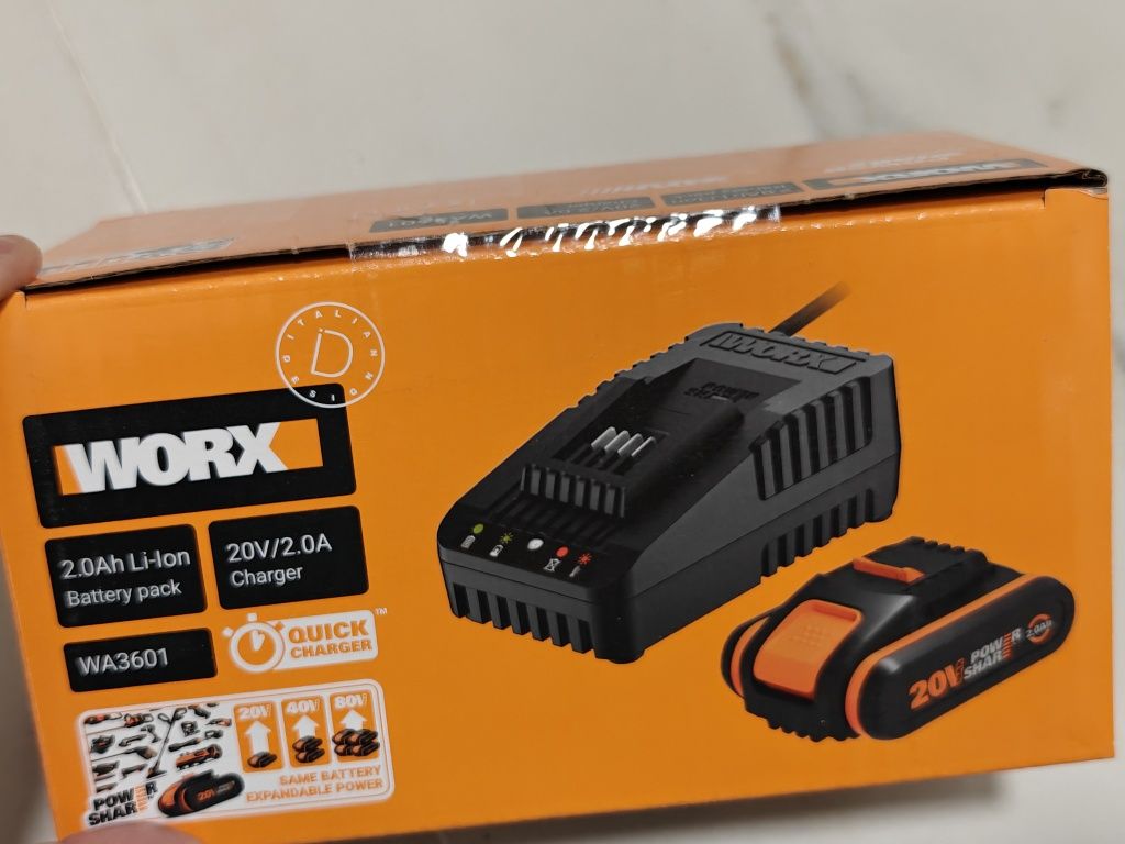 Akumulator Worx z ładowarką 20V 2.0Ah WA3601