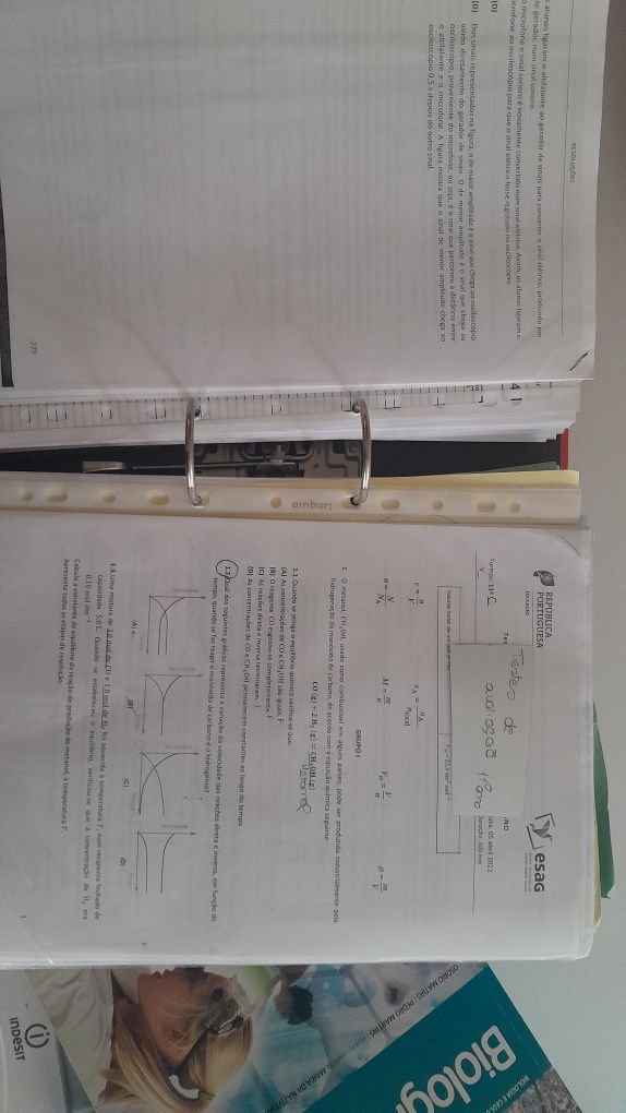 Dou capa com resumos e exercícios de Física e Química 10 e 11 ano