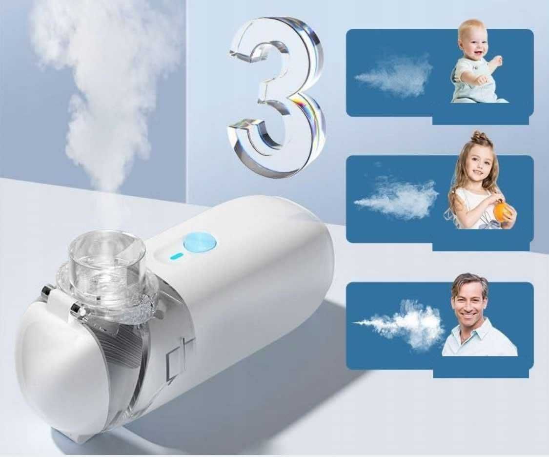 INHALATOR NEBULIZATOR przenośny leczenie astmy i alergii bezprzewodowy