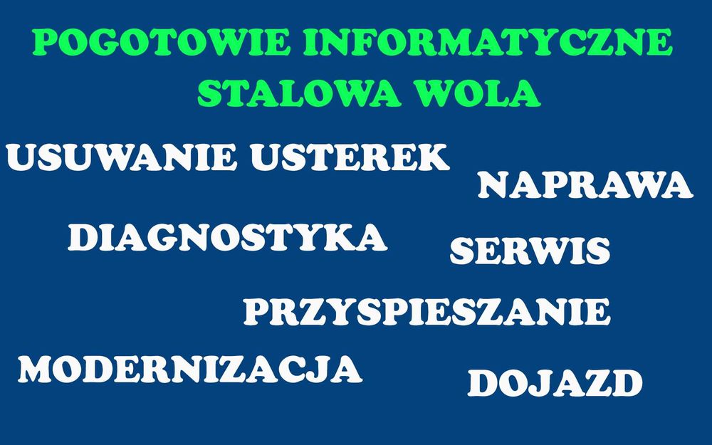 Usługi IT - naprawa laptopów, składanie PC. Aktualizacja Win 10 na 11