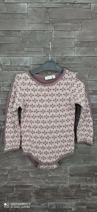 Body z długim rękawem dla chłopca Name it r. 92/98 zaw. 50% wełny meri
