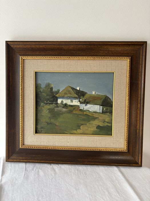 Obraz olejny w oprawie