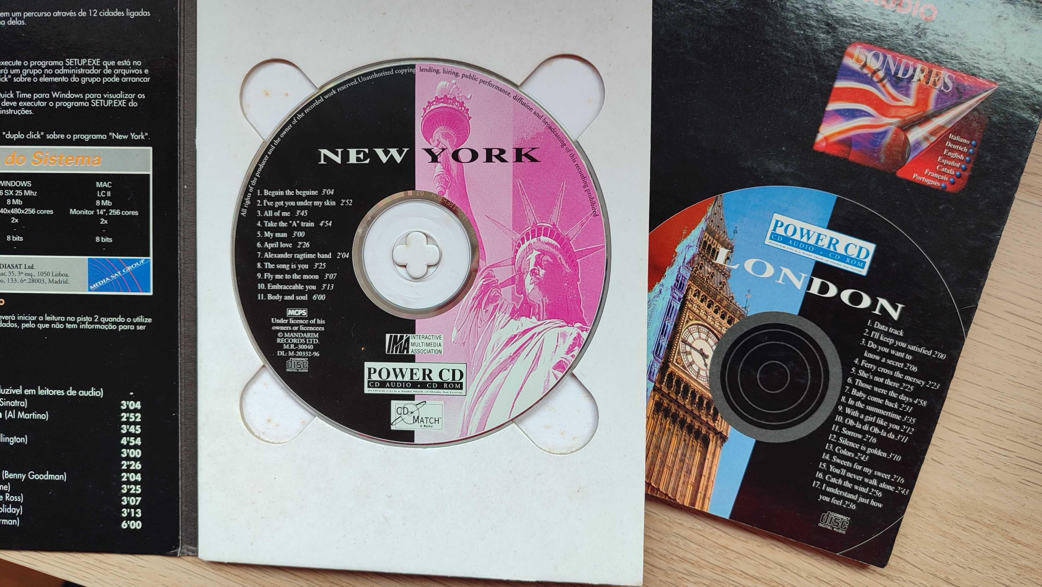 Guias de New York e Londres (CD ROM + CD áudio)