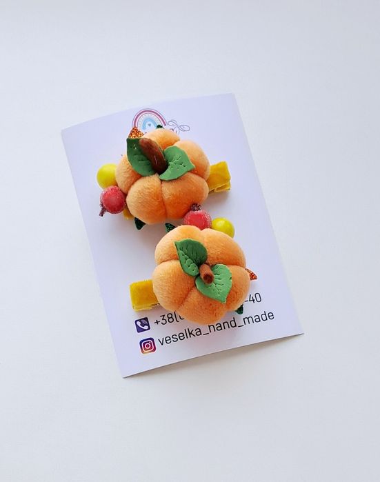 Осінні обручі,заколки,резинки,бантики,в наявності та під замовл