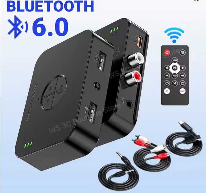 M2R Bluetooth 6.0 Аудиоприемник RCA 3,5 мм AUX USB