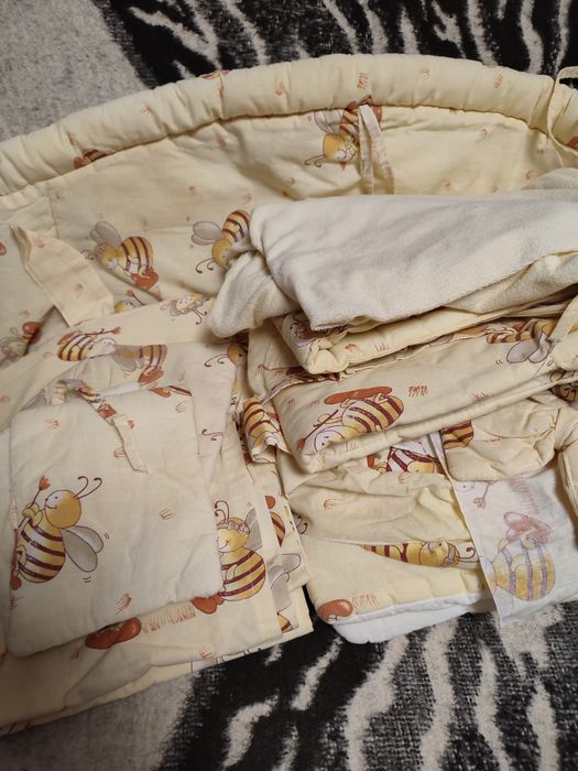 Pościeli dla niemowląt do łóżeczka z ochraniaczem