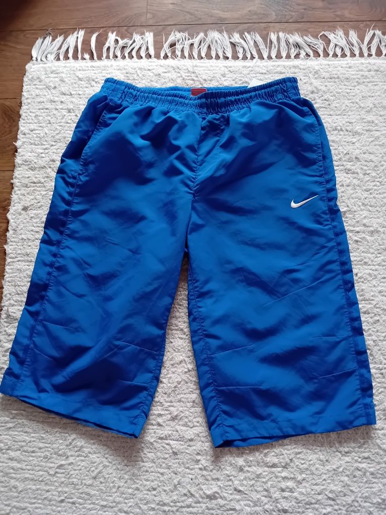 Nike spodnie spodenki niebieskie krótkie