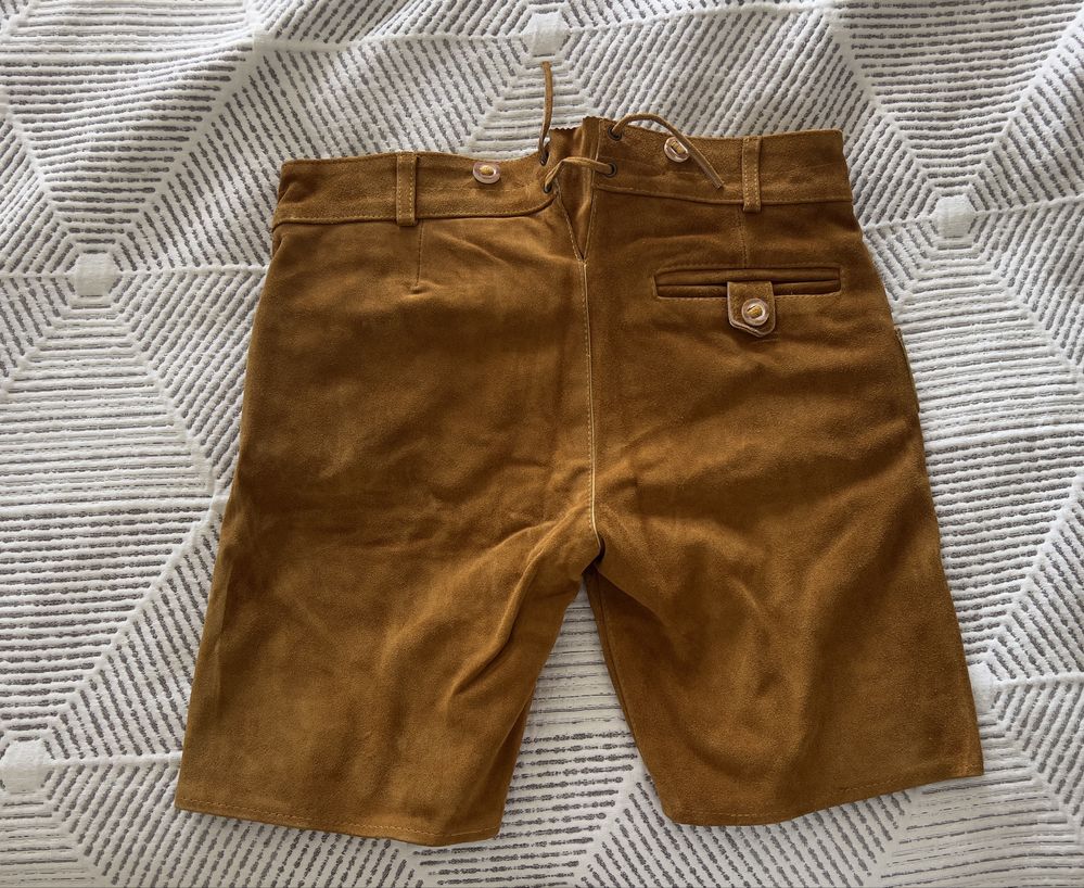 Calções Bávaros Lederhosen - Novos, Autênticos