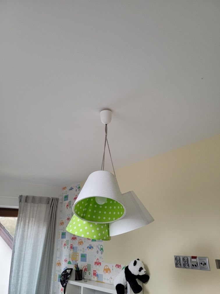 Lampa dziecięca groszki