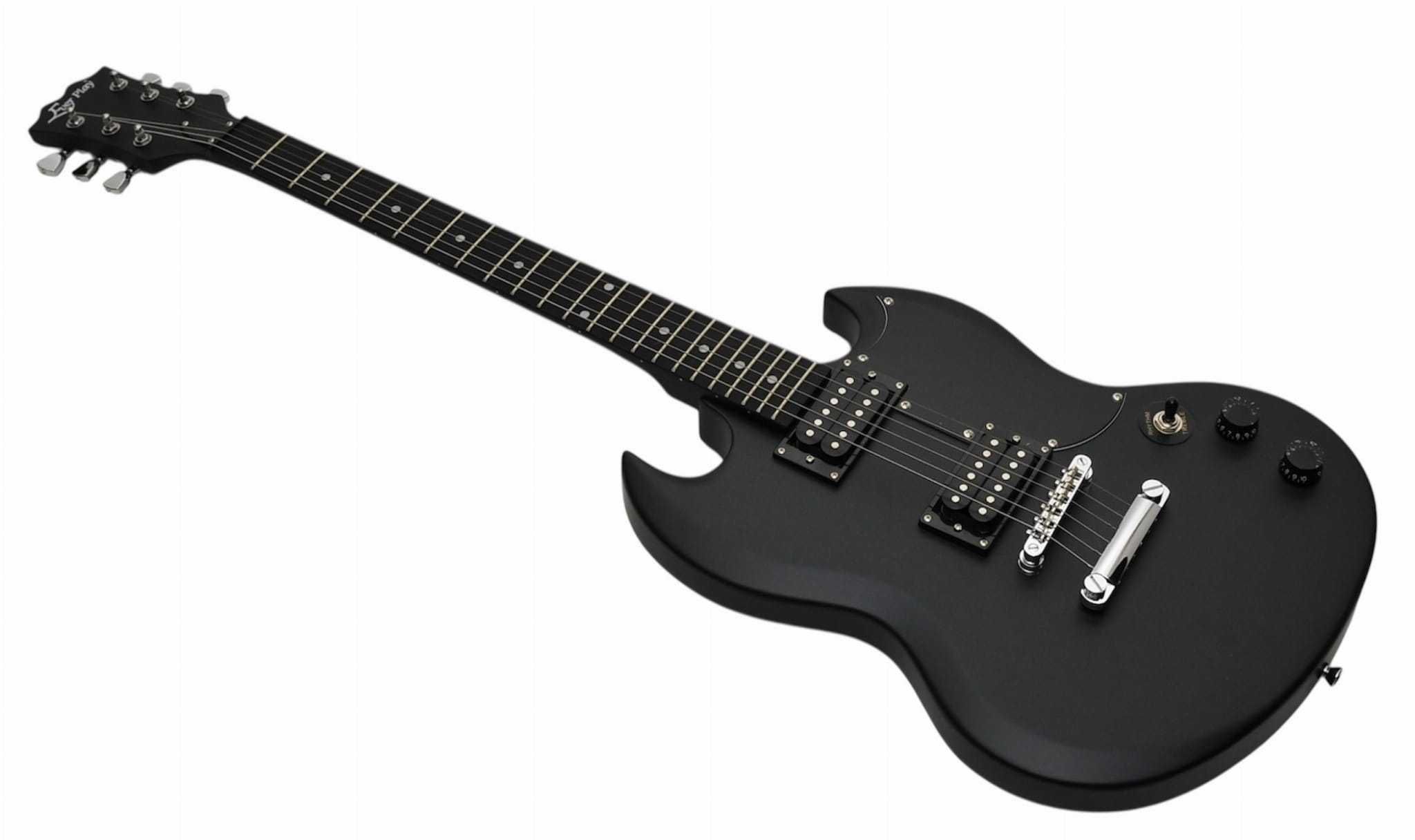 Gitara elektryczna Ever Play SG czarna + wzmacniacz / zestaw XXL