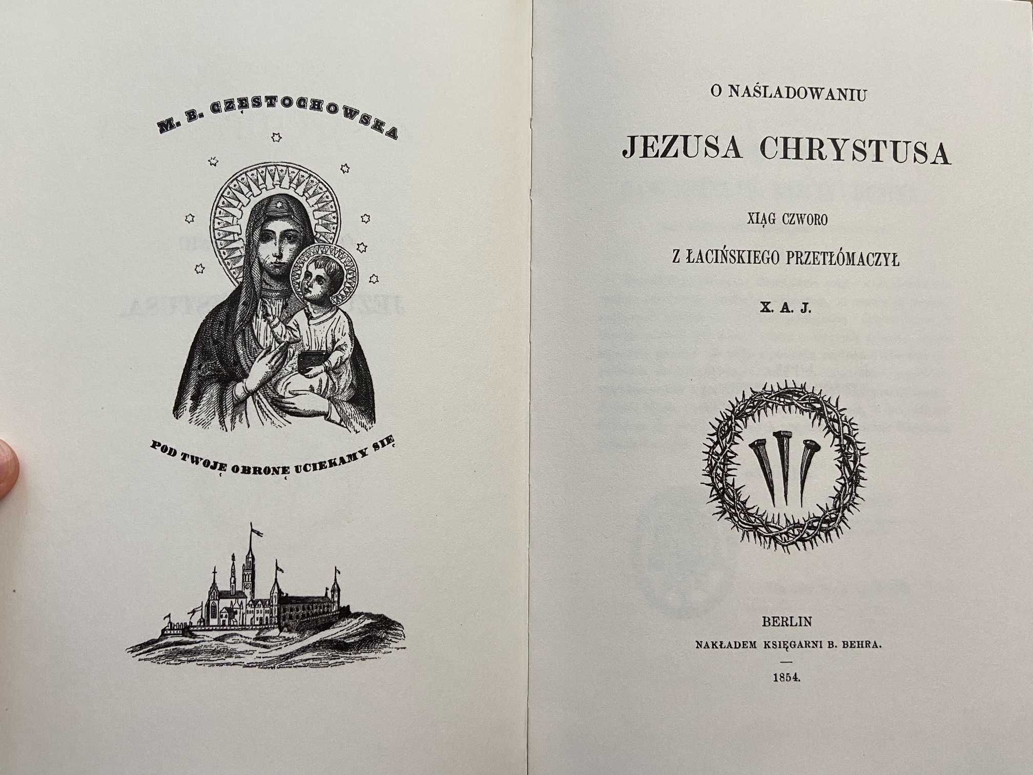 NOWA książka O Naśladowaniu Jezusa Chrystusa, Tomasz a Kempis, reprint