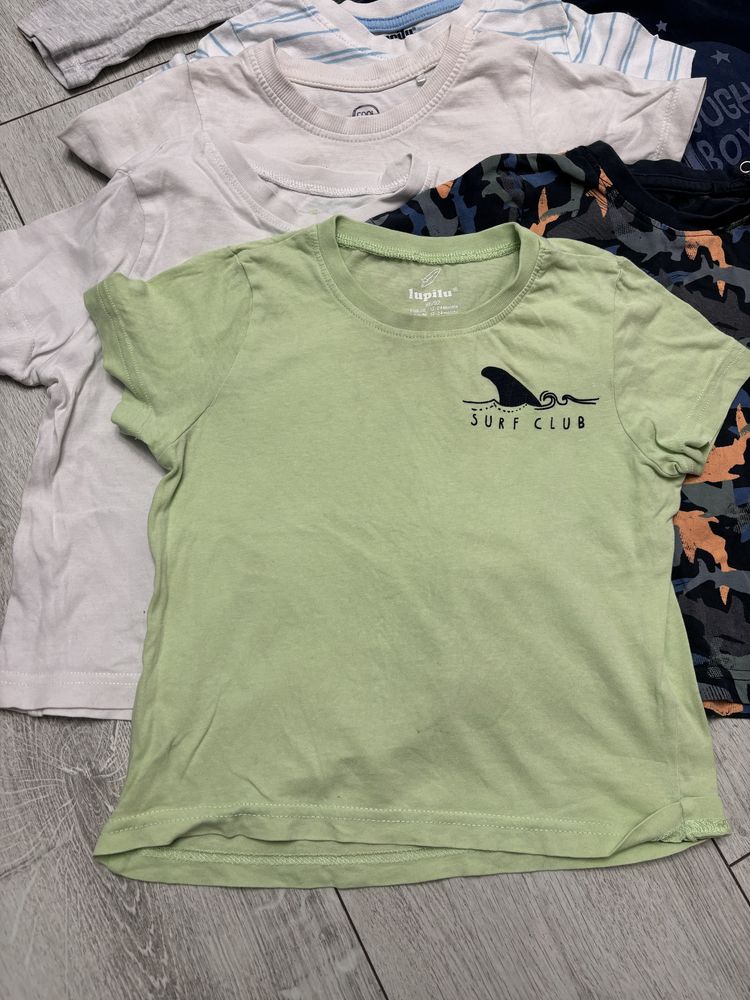 Koszulki bluzki t-shirty rozmiar 86/92 paka ubrań dla chłopca