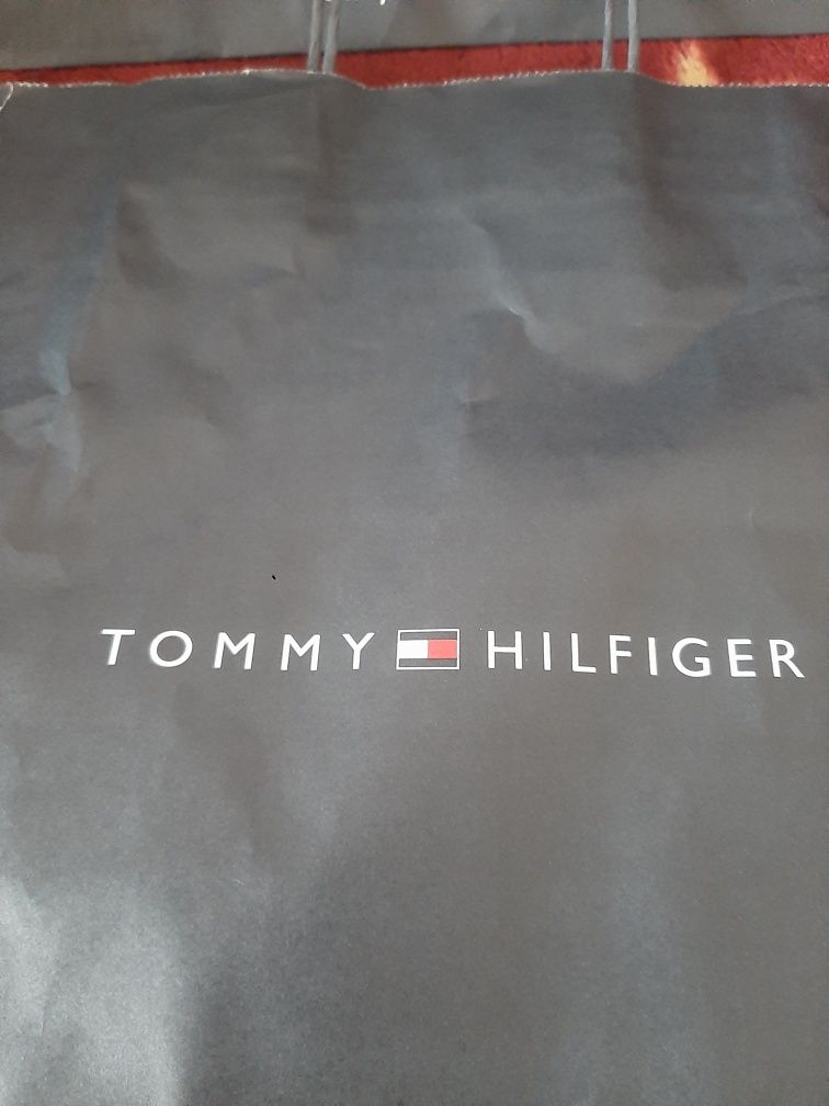 Torebki papierowe Tommy Hilfiger - 39x32x11 cm, cena za 2 sztuki