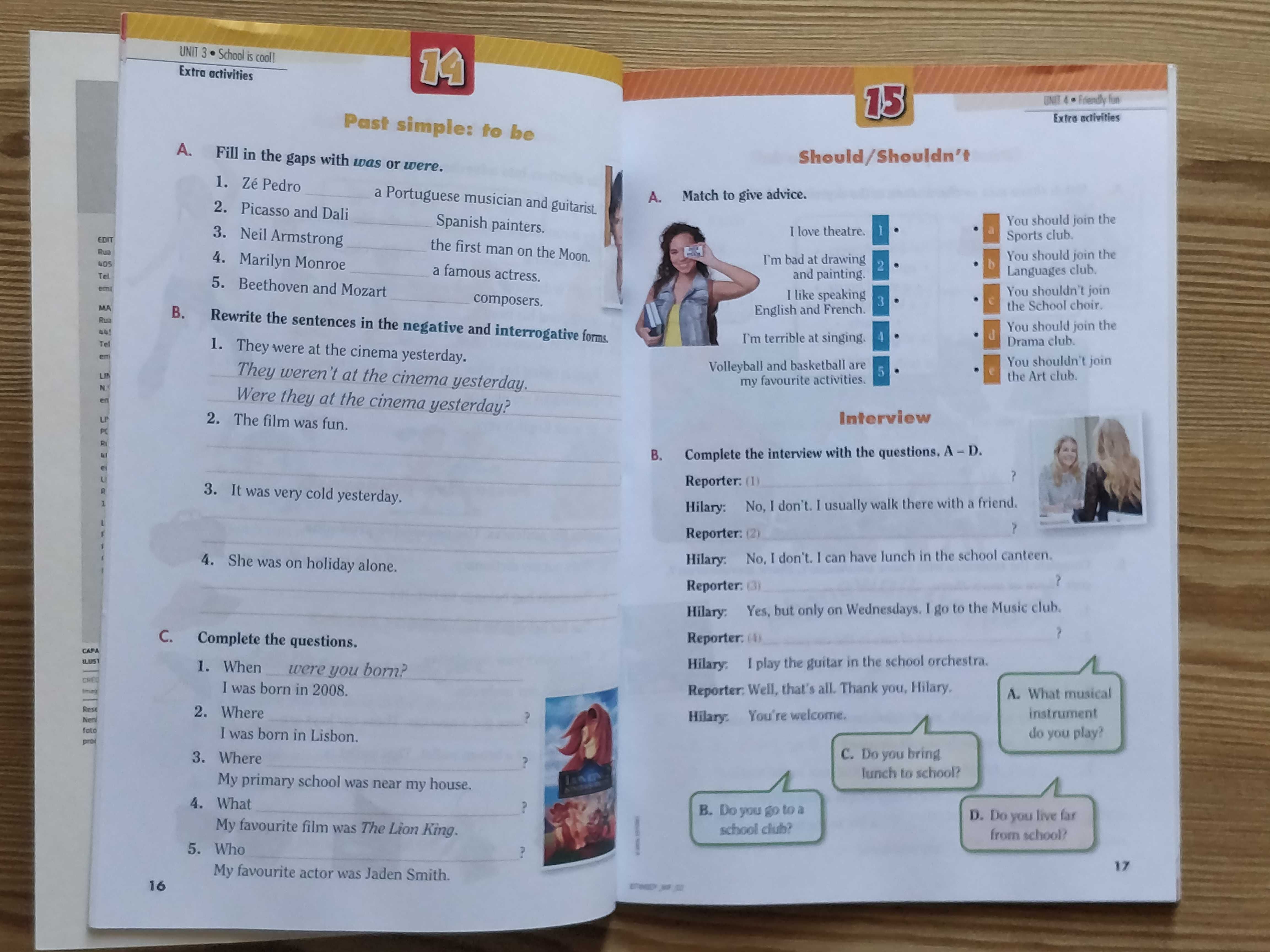 Caderno de actividades Inglês 6º ano