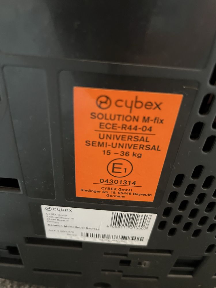 Fotelik Cybex Solution M-fix 15-36 kg